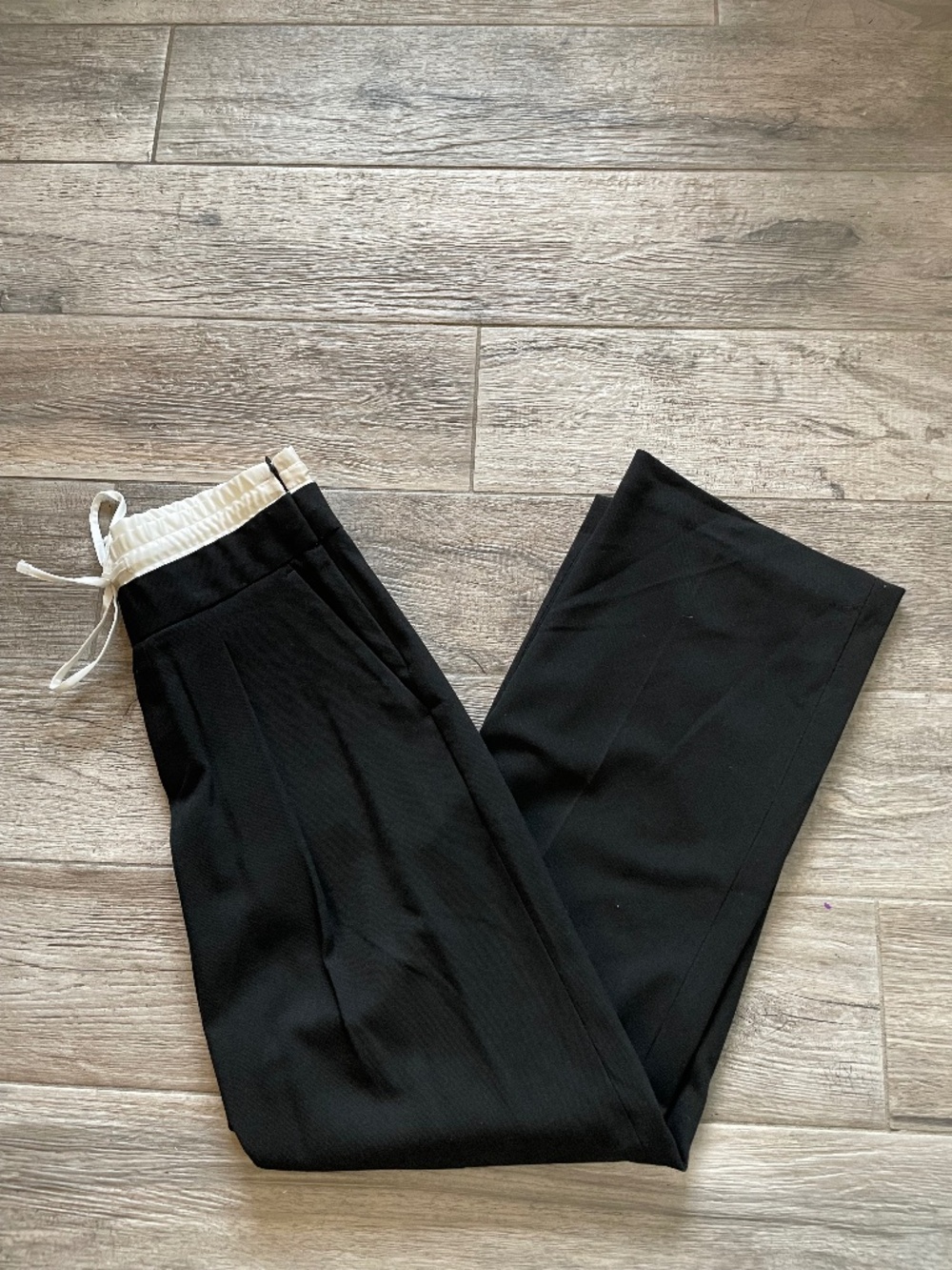❤️ GAP BLACK MID RISE DOUBLE WAIST TROUSER PANTS SIZE XXS